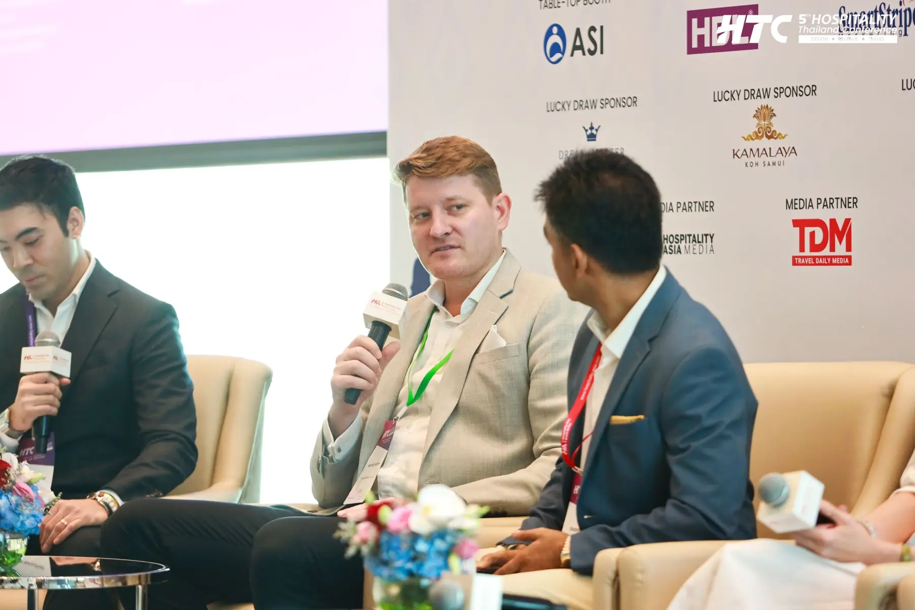 ImagineHealth CEO Henning Kalwa speaking on the wellness tourism panel at Hospitality Thailand Conference 2026