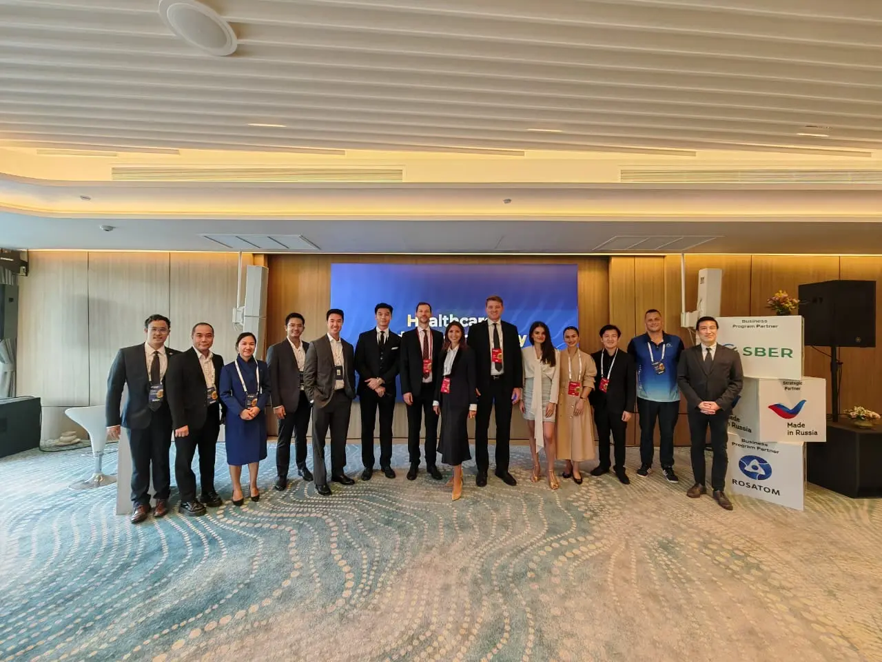 Healthcare and Biotechnology Track speakers and organisers at the Russian-Thai Investment Forum 2025