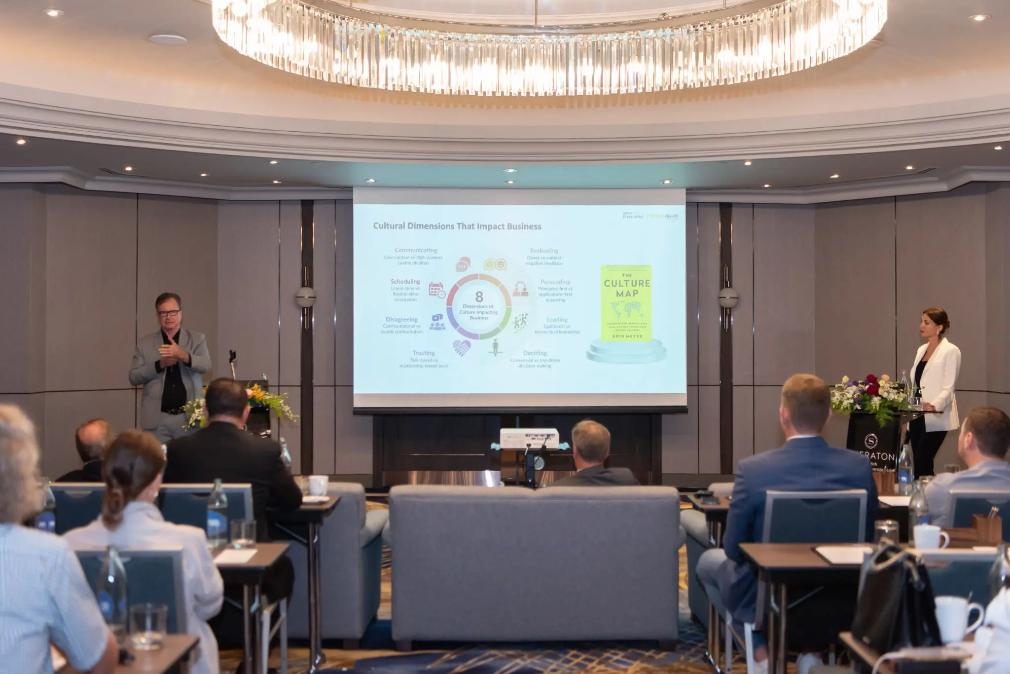 Larry S. Persons and Nadya Kalwa co-facilitating the Unlocking Cultural Codes in Thai-Russian Business seminar